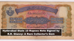 Hyderabad State 10 Rupees Note Signed by R.R. Glancy: A Rare Collector’s Gem